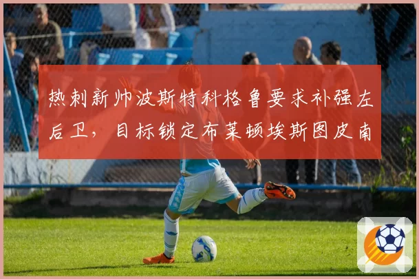 热刺新帅波斯特科格鲁要求补强左后卫,目标锁定布莱顿埃斯图皮南