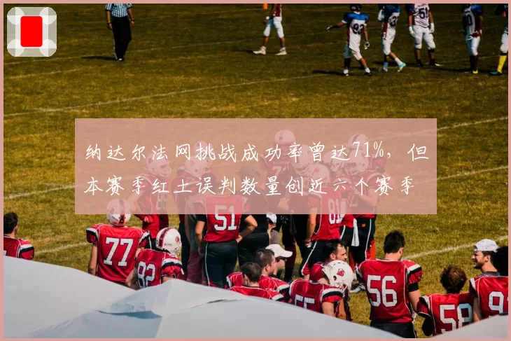 纳达尔法网挑战成功率曾达71%,但本赛季红土误判数量创近六个赛季新高